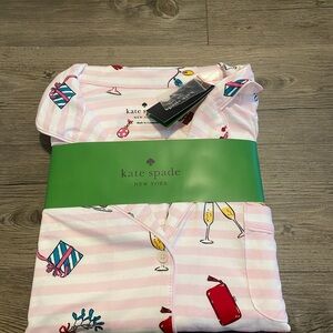 ❗️SALE❗️Kate Spade Pink Striped Pajama Set